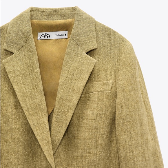 Zara Oversized Linen Blazer Limited Edition - Picture 7 of 15